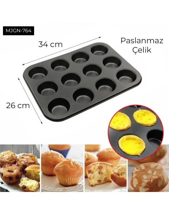 12 Gözlü Kek Kalıbı