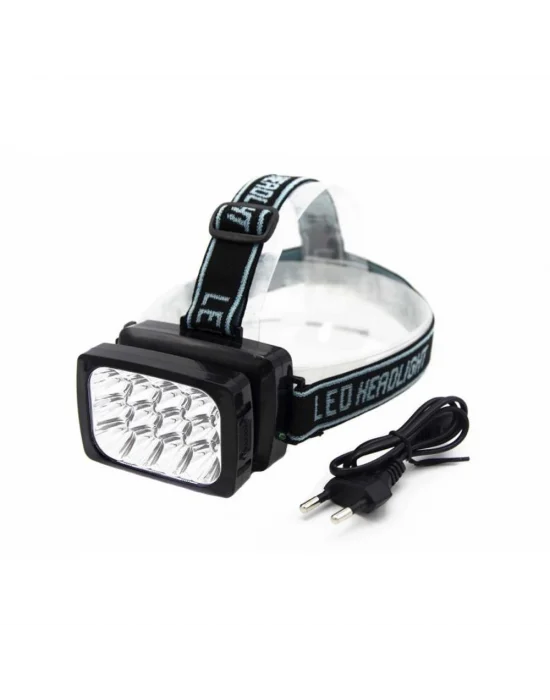 12 Ledli Güçlü Şarjlı Kafa Lambası  -064