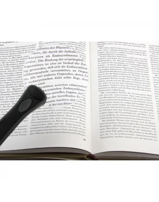 2 Led Işıklı 2.5x90mm Okuma Büyüteç