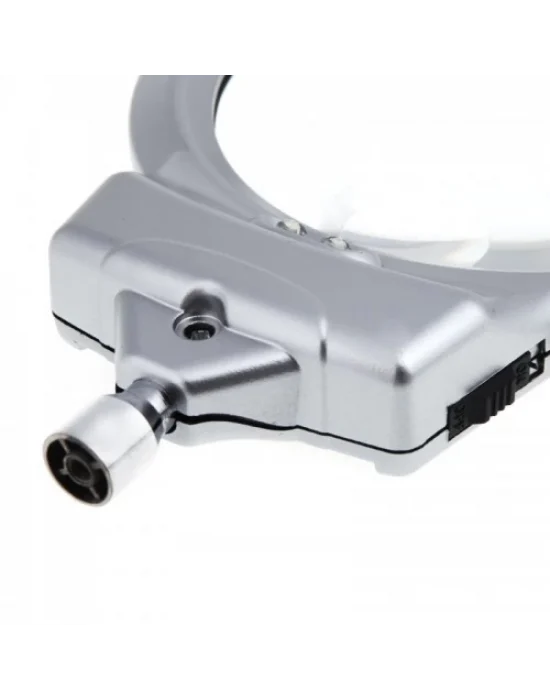 2.5x90 Mm 5x24 Mm Büyüteç, Mandallı Metal Hortumlu Masa Üstü Büyüteç