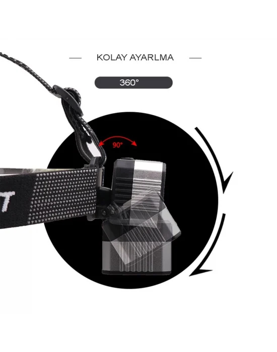 4 Modlu Sensörlü Şarjlı  Güçlü Kafa Lambası  Wt-248