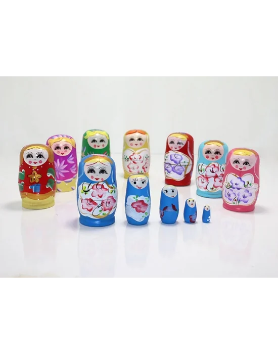 5li Ahşap Matruşka Alk1204