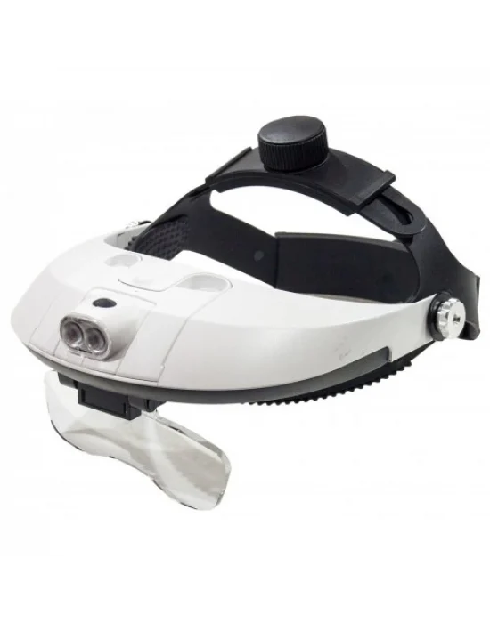 5 Mercekli Çok Fonksiyonlu, Başlık Tip Işıklı Büyüteç 81001h