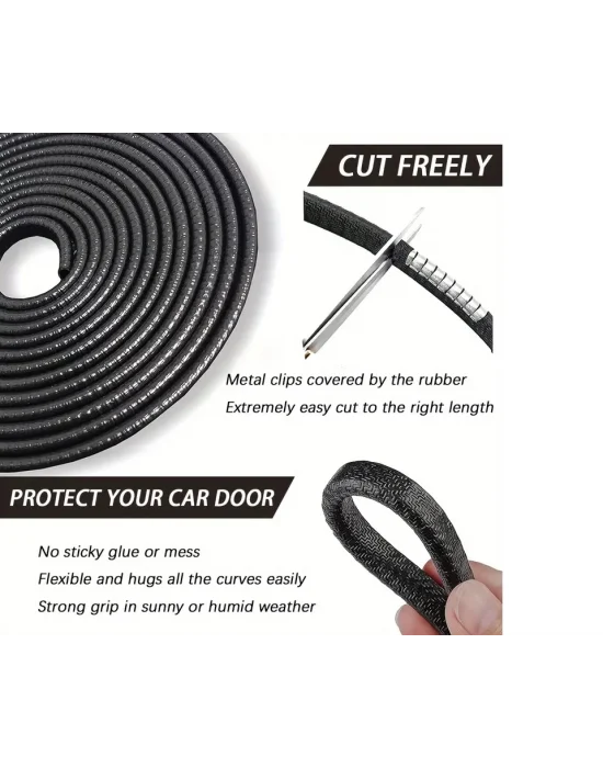 5 Metrelik Araba Kapı Kenar Koruma Şeridi Rulosu