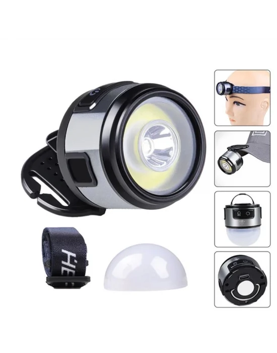 7 Mod Şarjlı Kafa Ve Kamp Lambası  Wt-618