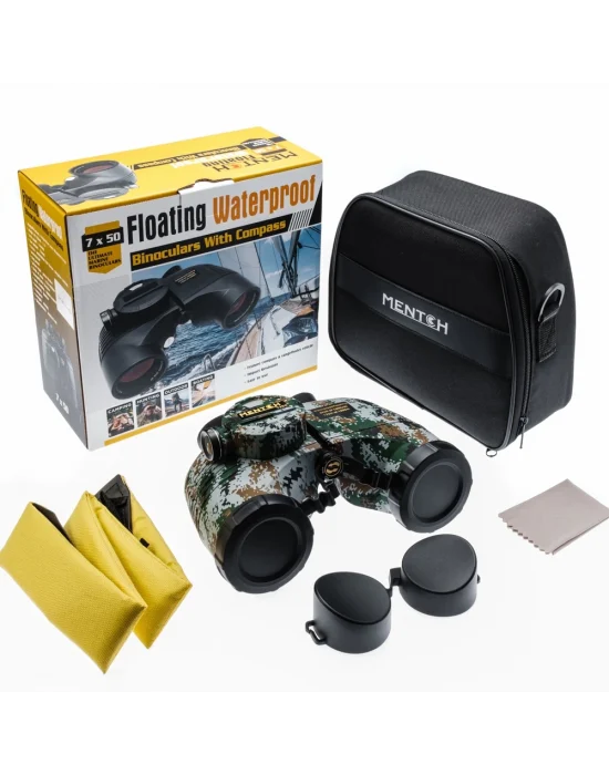 7x50 Profesyonel Dürbün 1000m/132m Su Geçirmez Askeri