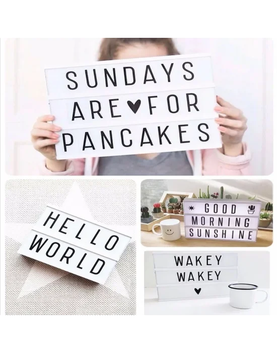 A4 Led Işıklı Yazı Panosu Lightbox