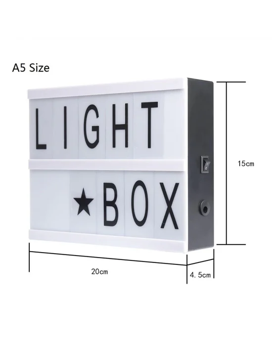 A5 Led Işıklı Yazı Panosu Lightbox