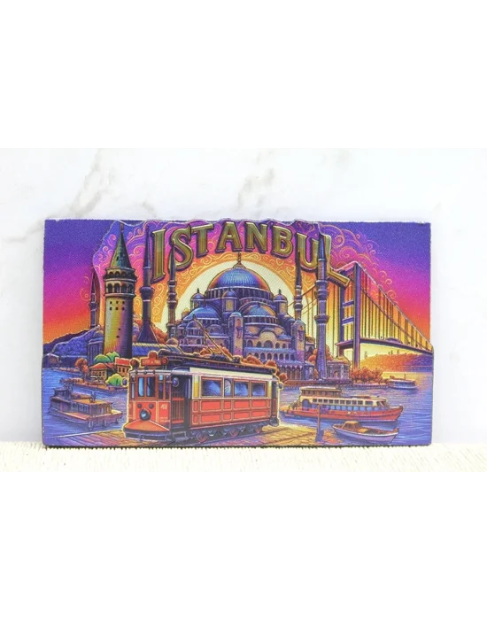 Ahşap İstanbul Temalı Magnet Alk4359