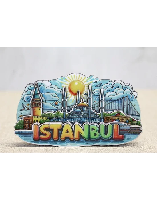 Ahşap İstanbul Temalı Magnet Alk4601