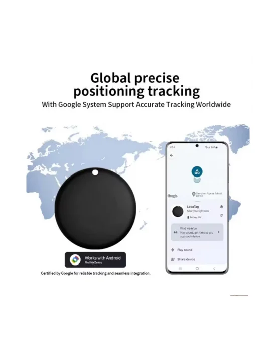 Airtag Android Konum Belirleme Akıllı Takip Cihazı Smart Finder Siyah