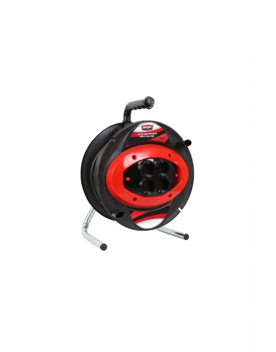 Amiral 30 Mt Makaralı 4lü Elektrik Uzatma Priz 3x2,5 Mm Siyah