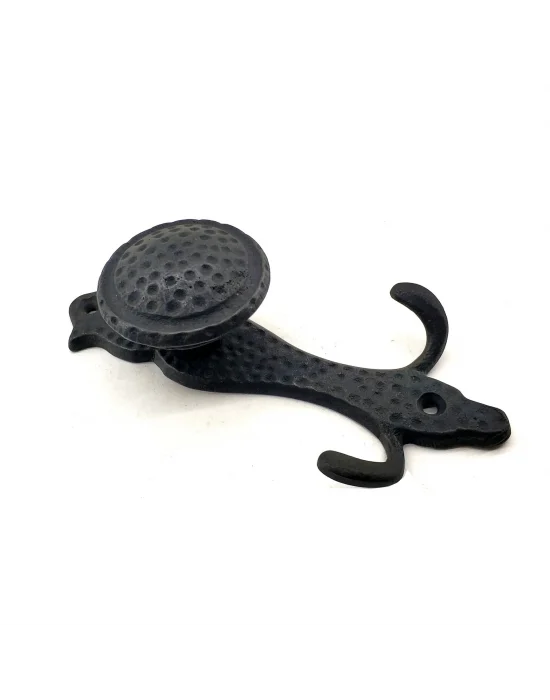 Antika Tarz Dekoratif Pirinç Portmanto Askı - 150x72 Mm, Oksit