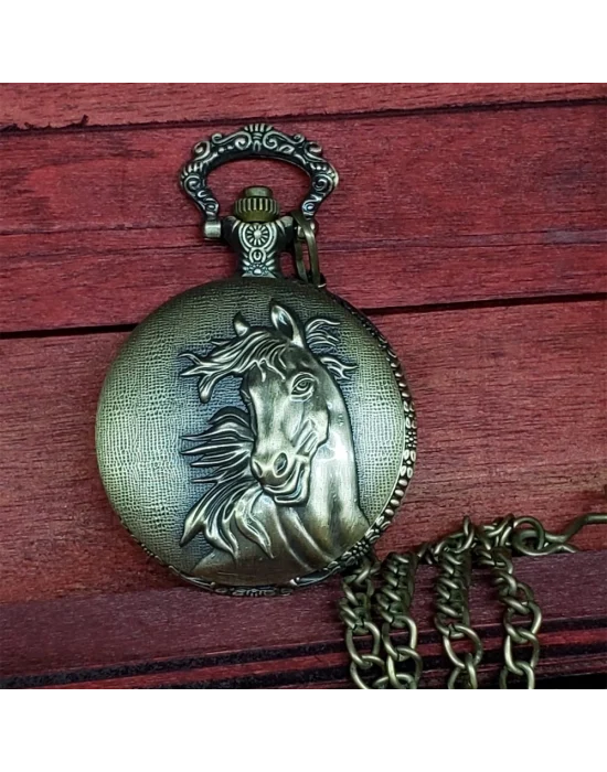 At Tasarımlı Köstekli Saat