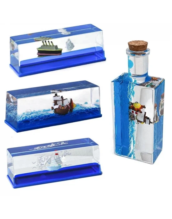 Batmayan Gemi Şişe Akvaryum