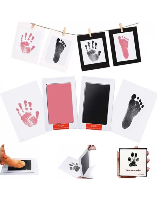 Bebek El Ve Ayak Izi Anı Baskı Seti