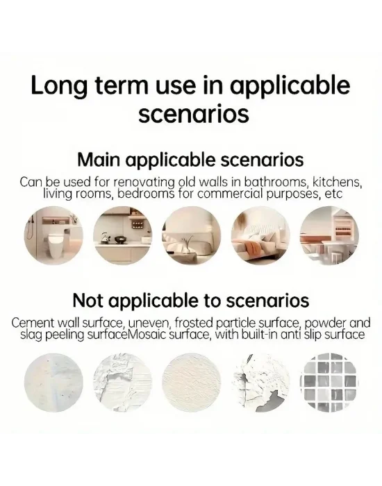 Beyaz Mermer Desenli Alüminyum Plastik Duvar Sticker (30*30)