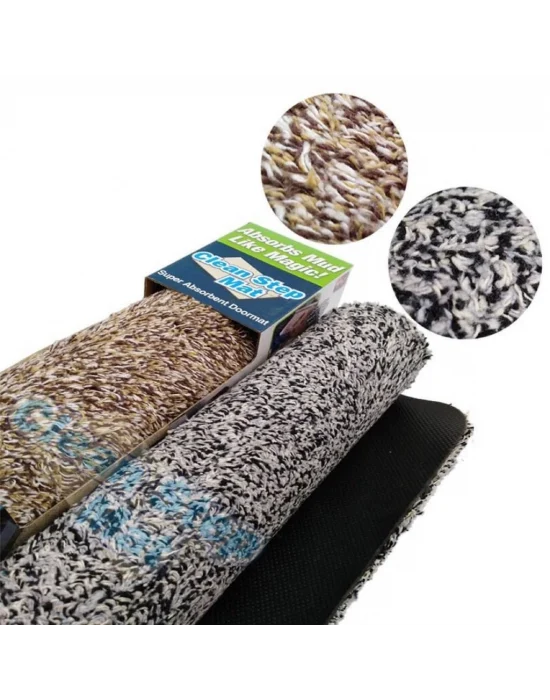 Clean Step Mat Yıkanabilir Mikrofiber Kir Toz Emici Iç-dış Ortam Paspas