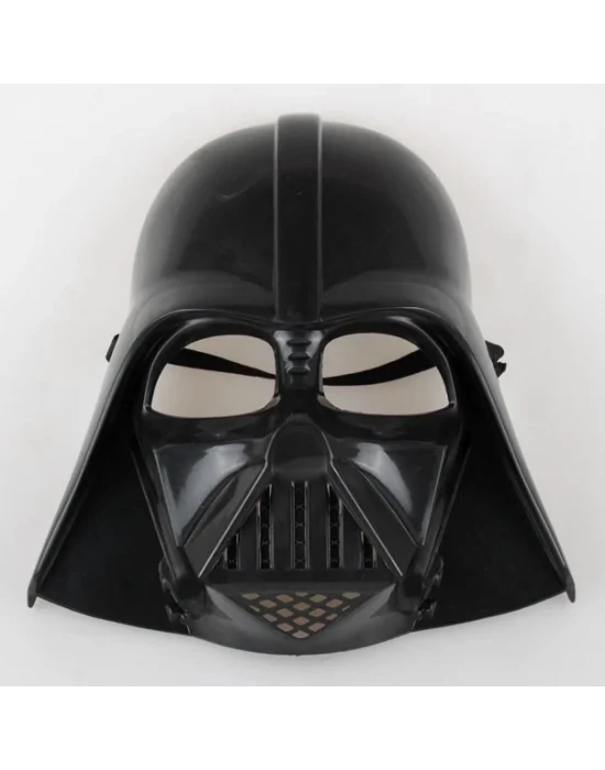 Çocuk Boy Yıldız Savaşları  Wars Darth V Maskesi Ve 90 Cm Pelerin Seti Siyah