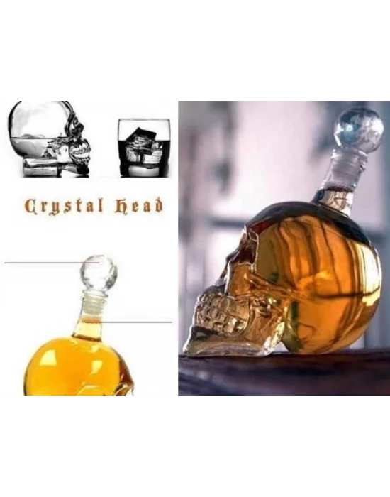 Crystal Head Kuru Kafa Cam Şişe 350 Ml