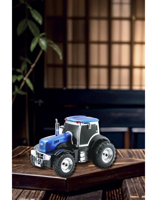 D42 Mavi Traktör Tasarım Usb/fm Radyo Bluetooth Hoparlör Speaker