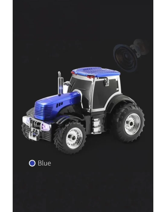 D42 Mavi Traktör Tasarım Usb/fm Radyo Bluetooth Hoparlör Speaker