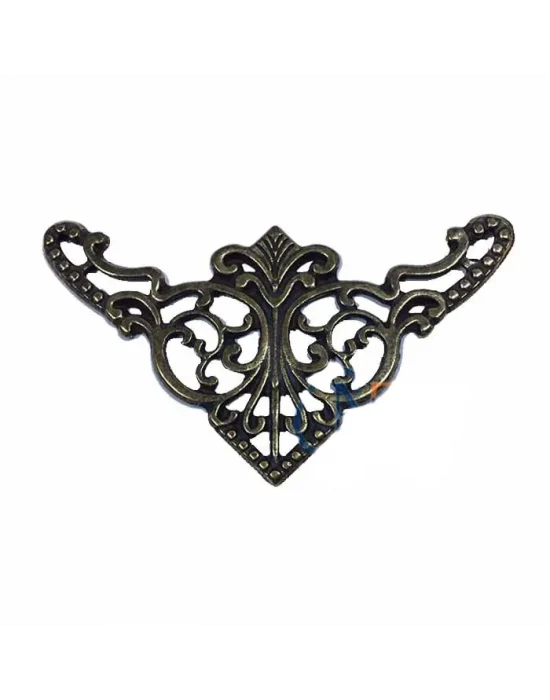 Dekoratif Köşe Süsü, Köşelik - Büyük, 31x55mm, Antik, 100 Adet