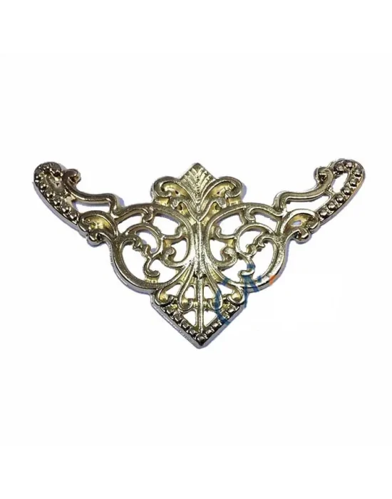 Dekoratif Köşe Süsü, Köşelik - Büyük, 31x55mm, Sarı, 100 Adet