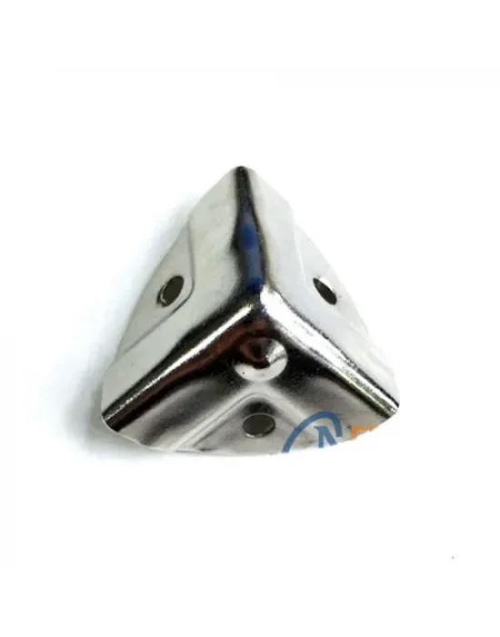 Dekoratif, Kutu, Sandık Köşesi - 35x22 Küçük, Nikel, 1 Adet