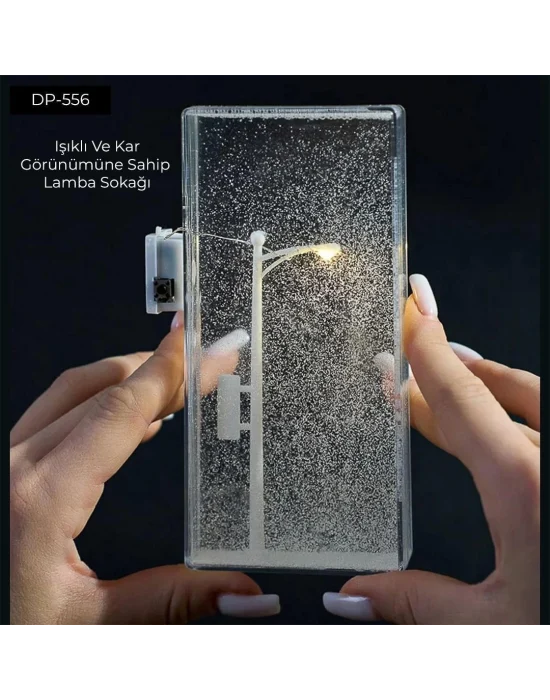 Dempower Işıklı Ve Kar Görünümlü Sokak Lambası Küre