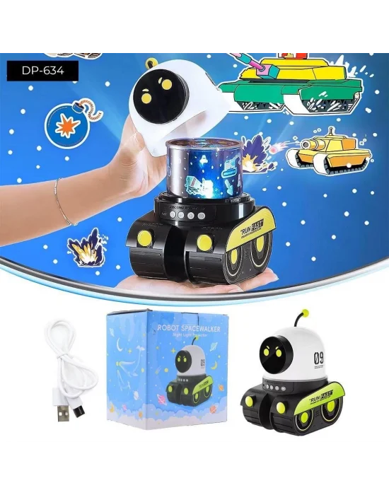 Dempower Robot Şeklinde Projektör Lamba