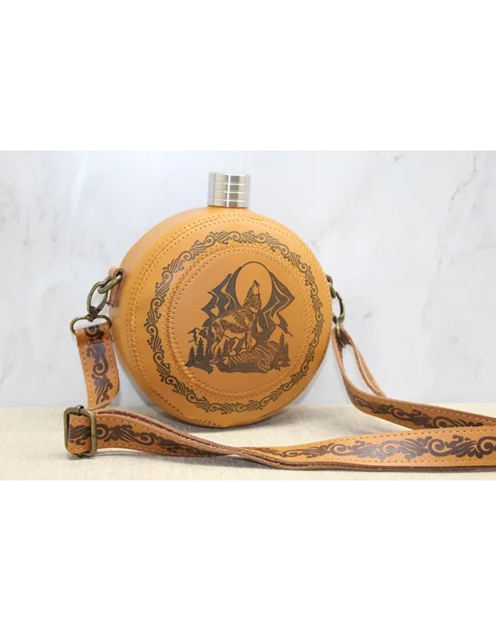 Deri Kılıflı Matara Alk3920