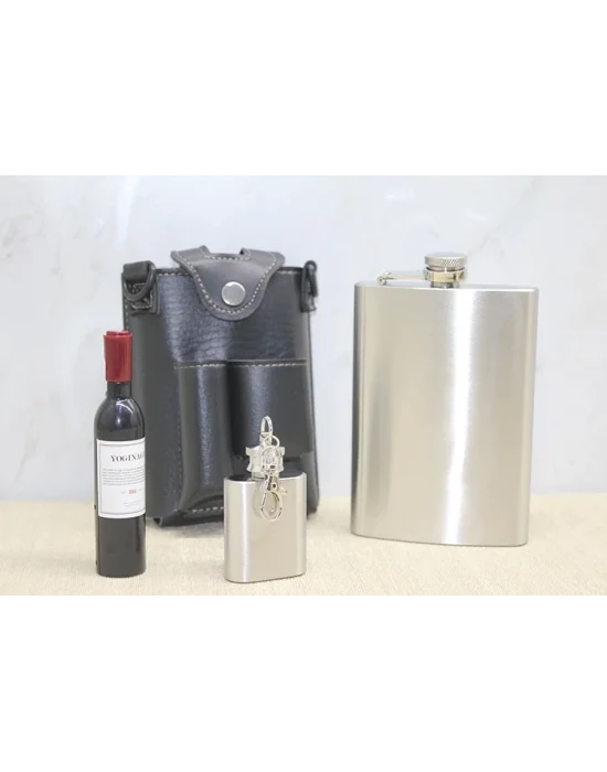 Deri Kılıflı Matara Seti Alk3927