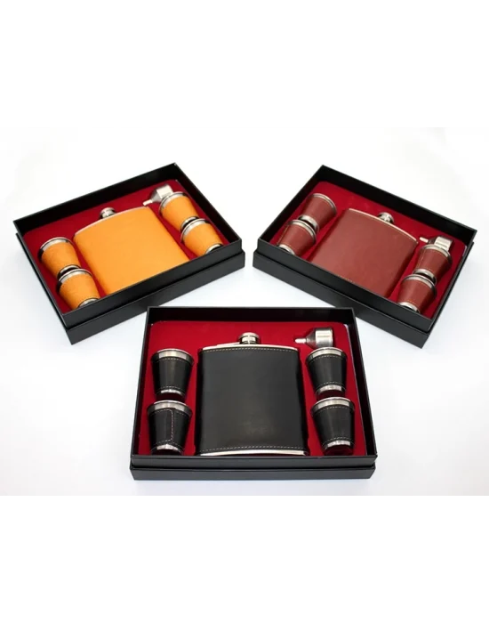 Derili 4 Shot Bardaklı Matara Seti Alk3908