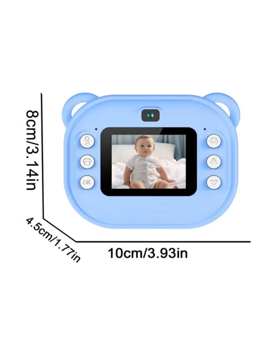Dijital Video Kayıt Fotoğraf Çocuk Kamerası Anlık Termal Resim Kağıt Baskılı