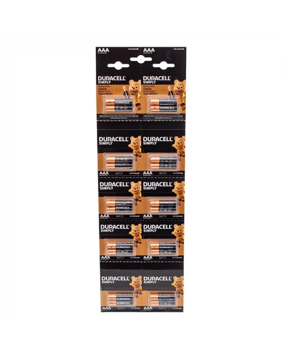 1.5v İnce Aaa 20li Alkalin Pil Lr03/mn20