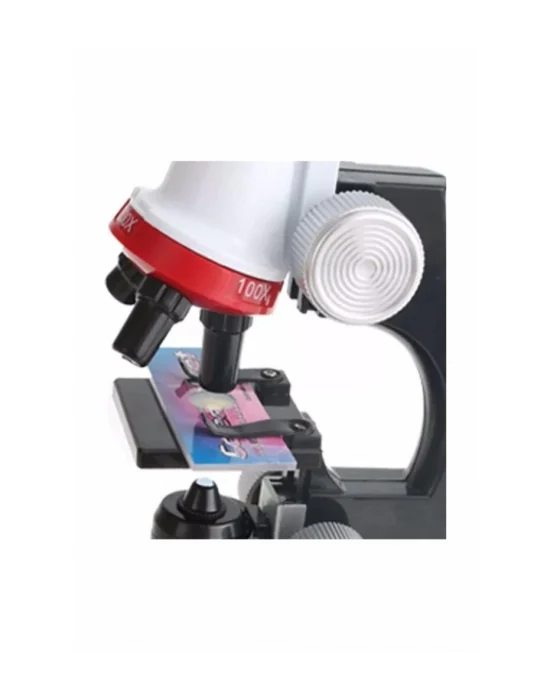 Eğitici Mikroskop Kiti Zoom Led Işıklı 100x 400x 1200x St1200x