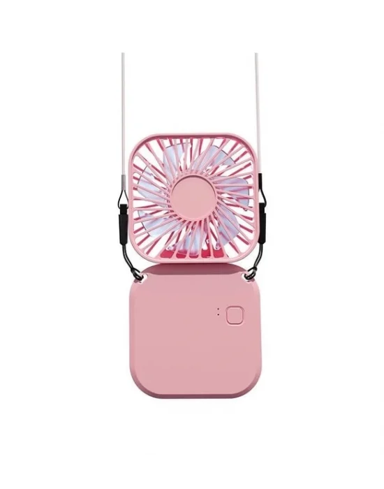 El Fanı Mini Masaüstü Ve Boyun Askılı Fan Portatif Şarjlı 3 Kademeli Vantilatör Soğutucu