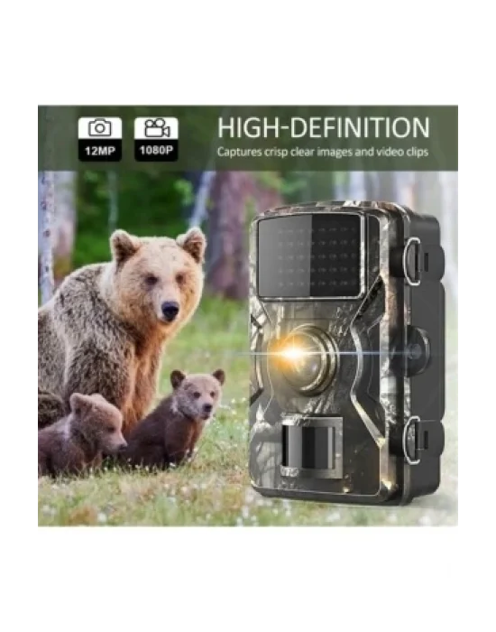 Fotokapan Kamera 12mp 1080p Doğa Ve Outdoor Gece Görüşlü Kamera Su Geçirmez