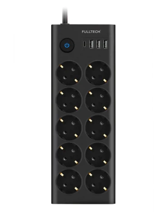 Ftr14 Type-c Girişli Akım Korumalı 10’lu Priz, 3 Usb