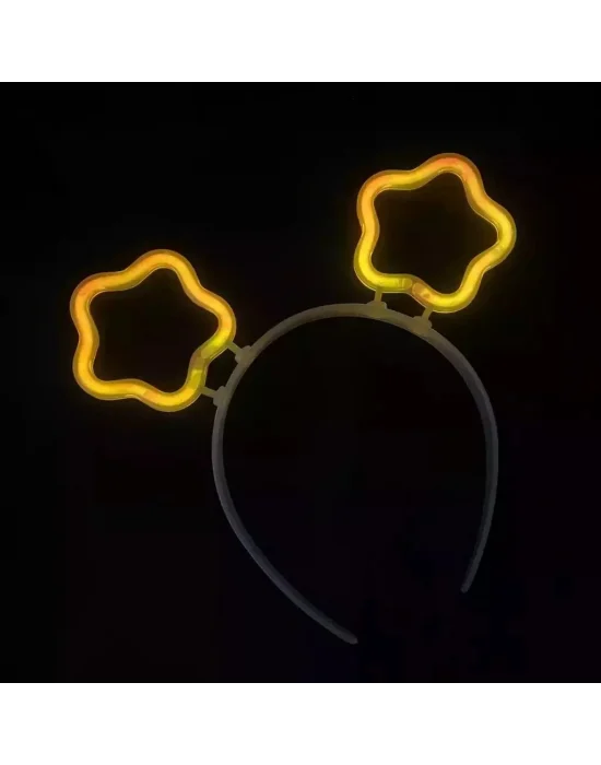 Glow Karanlıkta Yanan Fosforlu Yıldız Taç 12 Adet