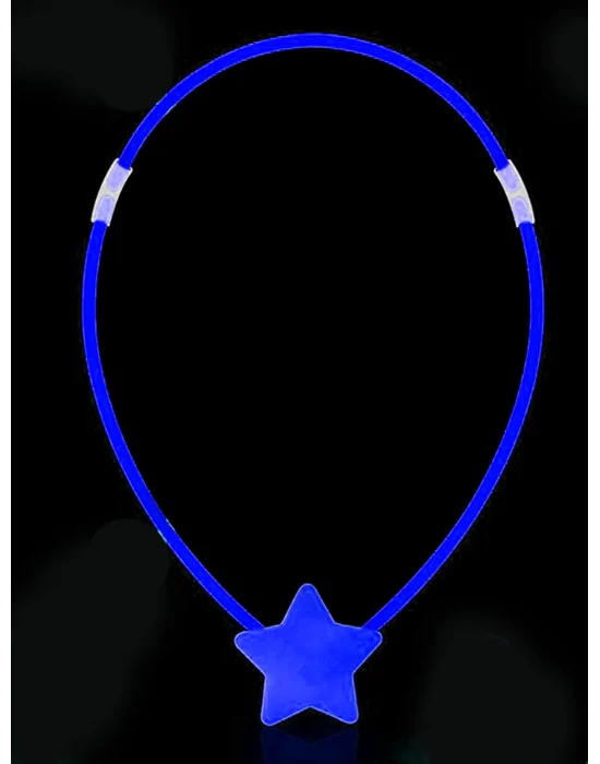 Glow  Yıldız Kolye - Glow Kolye - Glow Partisi Yıldız Kolye 6 Adet