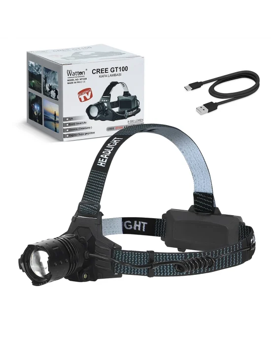 Gt100 Led Şarjlı Kafa Lambası  Wt-628
