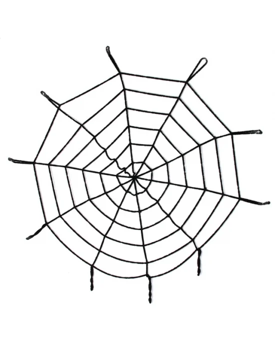 Halloween Cadılar Bayramı Örümcek Ağ Dekor Siyah 1.5 Metre