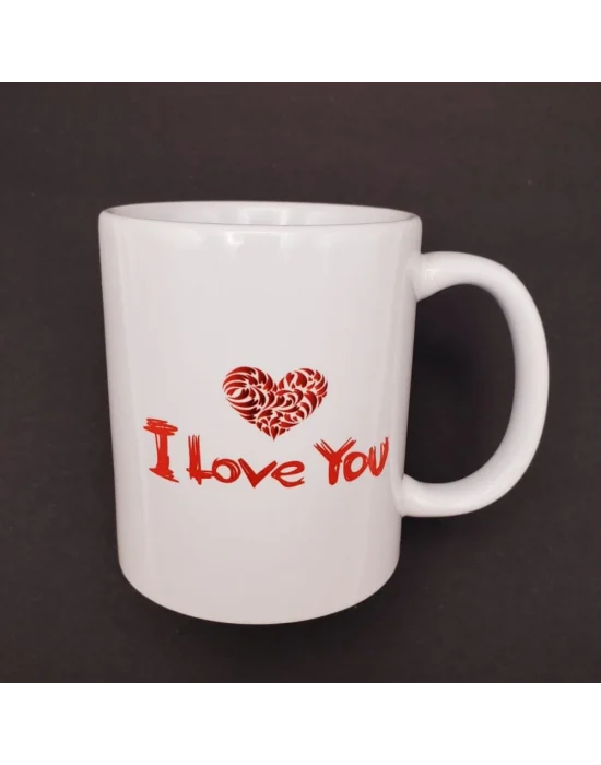 I Love You Baskılı Bardak