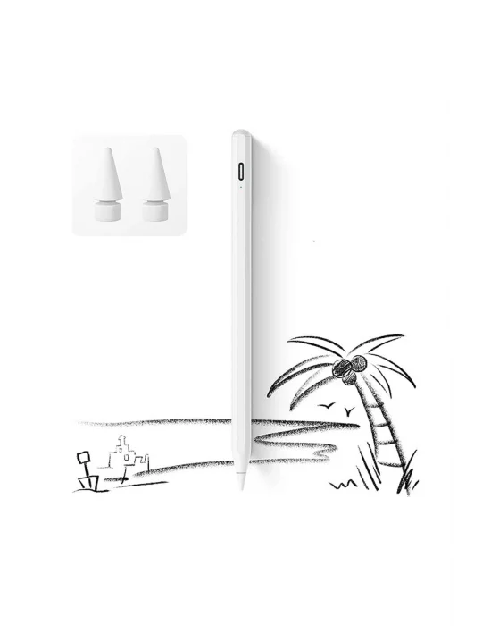 İpad 2018-2022 İçin Düğmeli Stylus Kalem, Avuç İçi Reddetme Aktif Kalem Apple Uyumlu