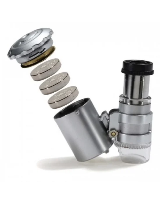 Iphone5 Için Uyumlu Kapaklı Lens Mikroskop Taşınabilir Mini Cep Boyutu Led Mikroskop No.9882ip5ii