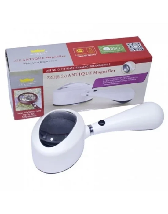 Işıklı 60x35 El Büyüteç