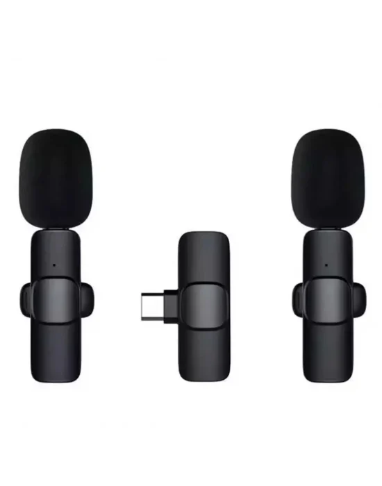K9 2’li Type-c Kablosuz Yaka Mikrofonu