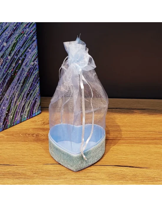 Kalp Tasarımlı Tül Kese